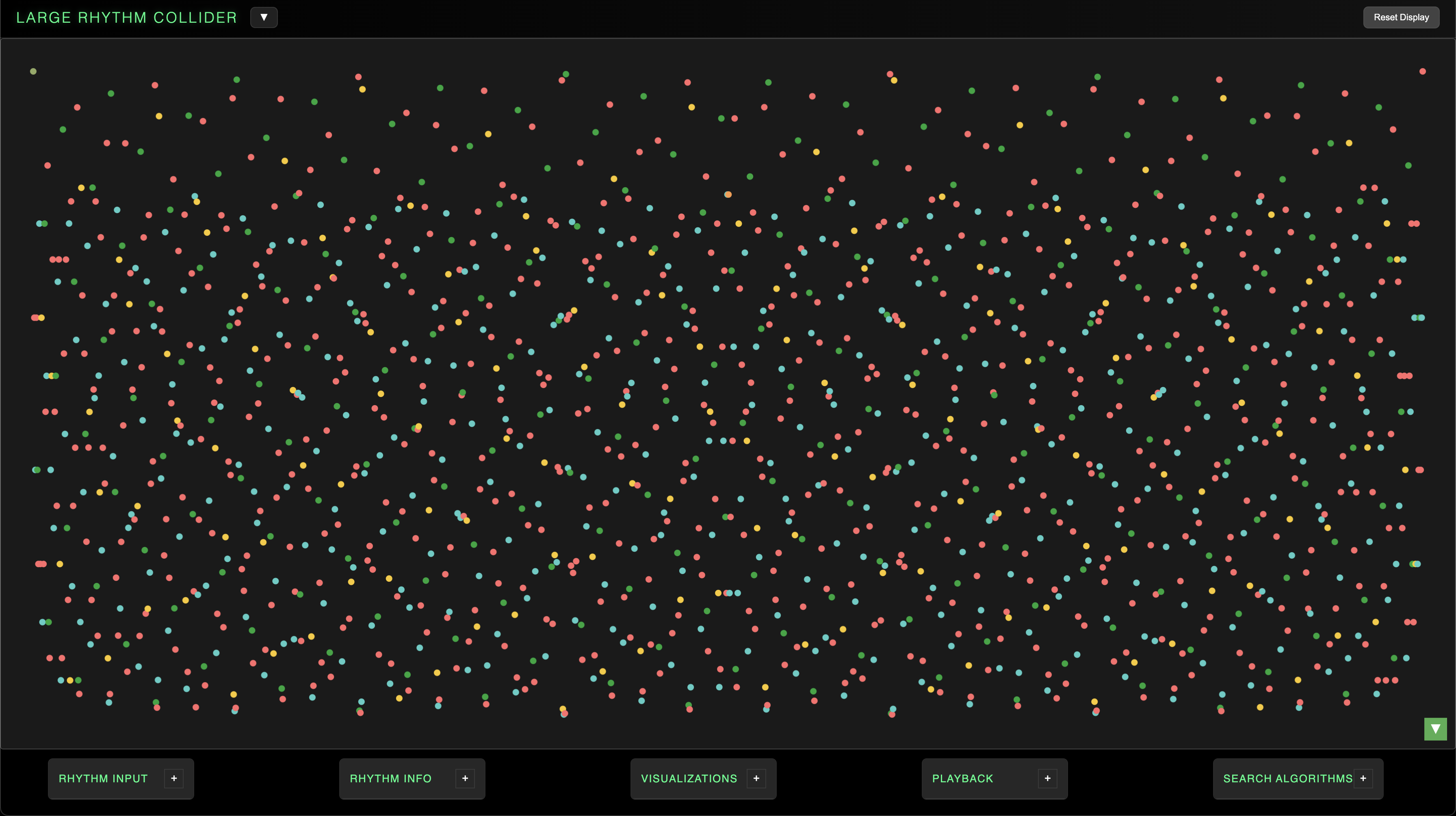 Large Rhythm Collider main interface