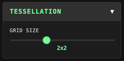 Tessellation controls