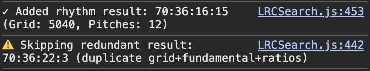 Search result logs